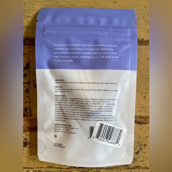 HERO COSMETICS RESCUE BALM POST-BLEMISH RECOVERY CREAM MINI NIP - Picture 5 of 16